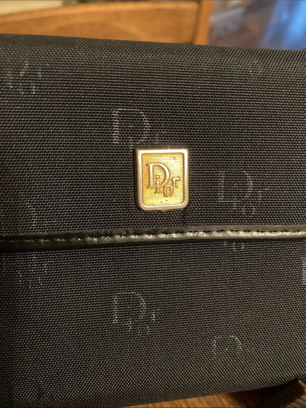 Christian Dior Jacquard Compact Wallet Vintage